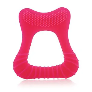 Bee Baby Tooth Bristle Pink Shape Silicone Teether