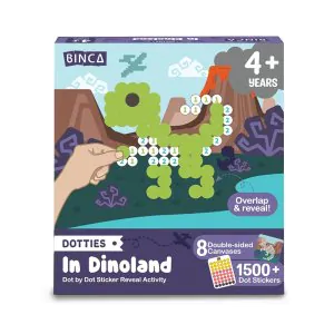 Binca Dotties In Dinoland Dot Art Activity Kit