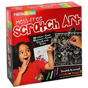 Bookoli Rainbow Fun Mess-Free Scratch Art