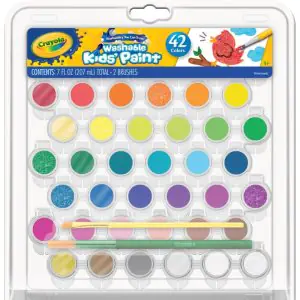 Crayola Kids Washable Paint Set, 42 Count