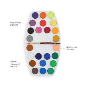 Camel Water Colour Cakes Set (24 Shades)