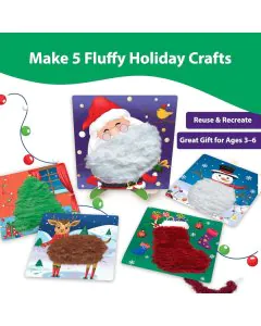 Chalk & Chuckles Christmas Magic Lace Art Sensory Craft Activity