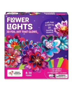 Chalk & Chuckles Flower Lights DIY 3D Foil Art