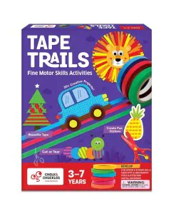 Chalk & Chuckles Tape Trails Art