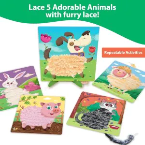 Chalk and Chuckles Furry Animals Lace Art