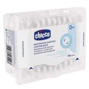 Chicco Bastoncini Ovattati Cotton Buds (60 Pieces)