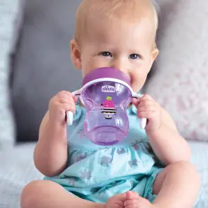 Chicco Training Cup for Babies, 200ml Semi Soft Bite Resistant Spout Sipper