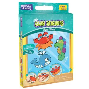 Imagi Make Clay Stickers DIY Aqua World Craft Kit