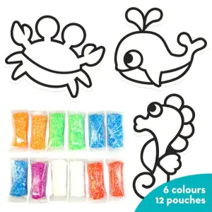 Imagi Make Clay Stickers DIY Aqua World Craft Kit