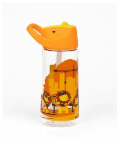 Kicups Clear Sip Kids Water Bottle Little Builders