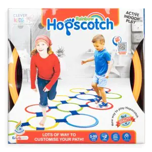 Clever Kids Hopscotch Rainbow Active Indoor Play - Multicolor