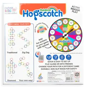 Clever Kids Hopscotch Rainbow Active Indoor Play - Multicolor