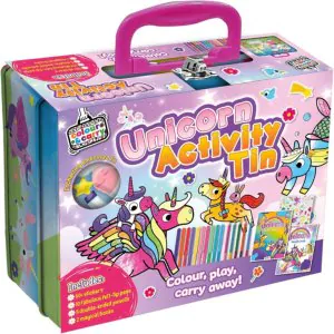 Bookoli Colour & Carry Unicorn Activity Tin
