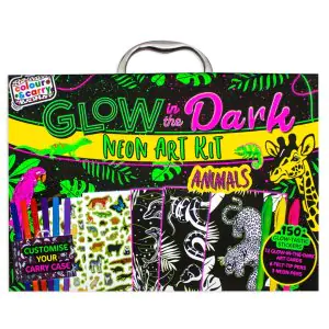 Bookoli Colour And Carry Glow In The Dark Animal Activity Case