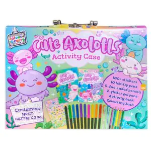 Bookoli Colour and Carry Cute Axolotl Activity Case