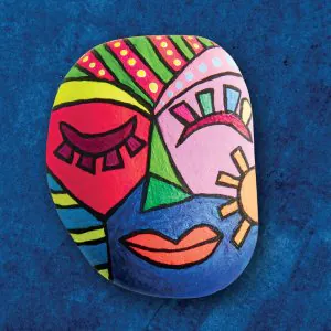 Hinkler Craft Maker Neon Rock Art Kit