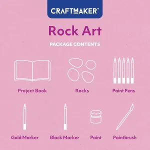 Hinkler Craft Maker Paint Pen Rock Art Kit