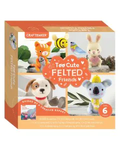 Hinkler Craft Maker Too Cute Felted Friends Kit
