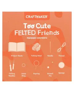Hinkler Craft Maker Too Cute Felted Friends Kit