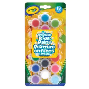 Crayola Washable Paint Pots, 18 Count
