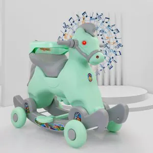 Dash Marshal 2in1 Ride on Horse for Kids Green