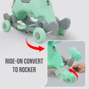 Dash Marshal 2in1 Ride on Horse for Kids Green