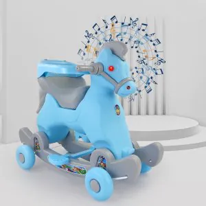 Dash Marshal 2in1 Ride on Horse for Kids Blue