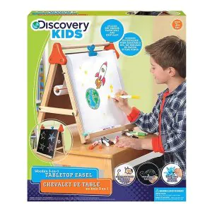 Discovery Kids Wooden 3in1 Table Top Easel