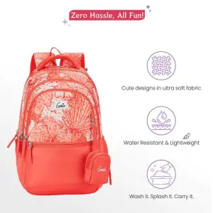 Genie Donna 27L Coral School Backpack