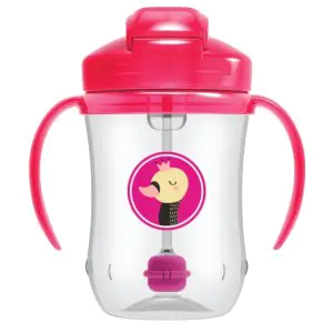 Dr. Brown’s Baby’s First Straw Cup with Handles 270ml Pink