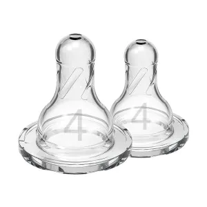 Dr Browns Natural Fast Flow Level 4 Narrow Nipple (Set of 2) 9m+