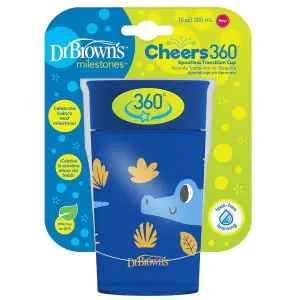 Dr Browns Spoutless Transition Cup Cheers 360 300ml-Blue