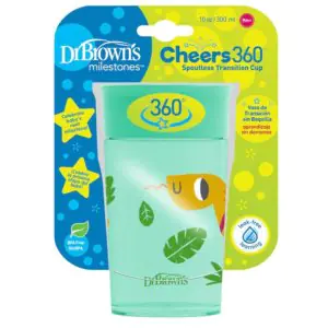Dr Browns Spoutless Transition Cup Cheers 360 300ml-Green
