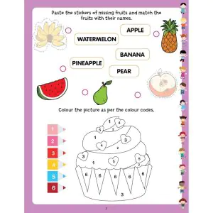 Dreamland Play With Sticker Food Book