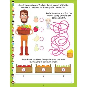 Dreamland Play With Sticker Fruits Book