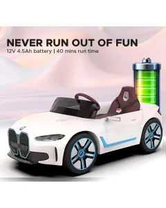 E-Motorad Formula Fun BMW i4 Ride-On Car White