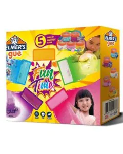 Elmer Fun Time Gue 5 Jars Premade Slime
