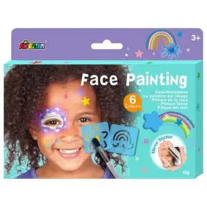 Avenir Face Painting Kit With Butterfly Stencils