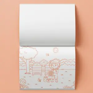 Hinkler Kaleidoscope Happy Farm Colouring Set with Lap Desk