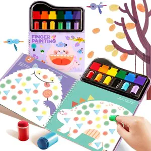 Mirola Kids Finger Painting Stamp Fun Book