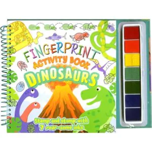 Bookoli Fingerprint Activity Book Dinosaurs