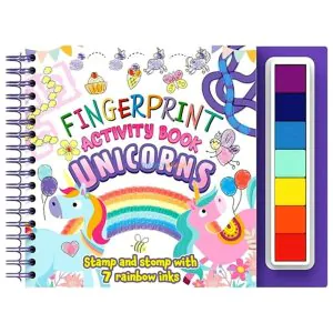 Bookoli Fingerprint Activity Book Unicorns