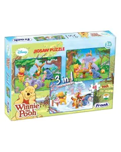 Frank Disney 3in1 Jigsaw Puzzle Winnie The Pooh (48 Pieces)