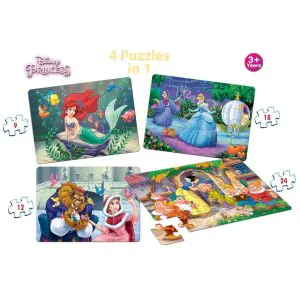 Frank Disney Princess Jigsaw Puzzle 4in1 (63 pcs)