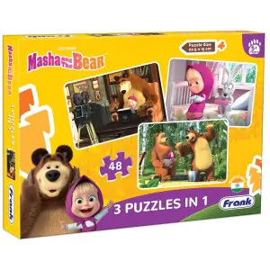 Frank Masha and The Bear 3in1 Jigsaw Puzzle (48 Pieces)