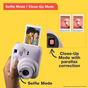 FujiFilm Instax Mini 12 Polariod Camera Clay White