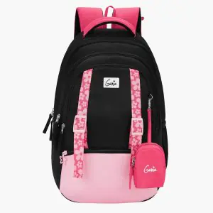 Genie Gemini 27L Black School Backpack