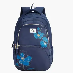Genie Gleam 36L Navy Blue Laptop Backpack With Raincover