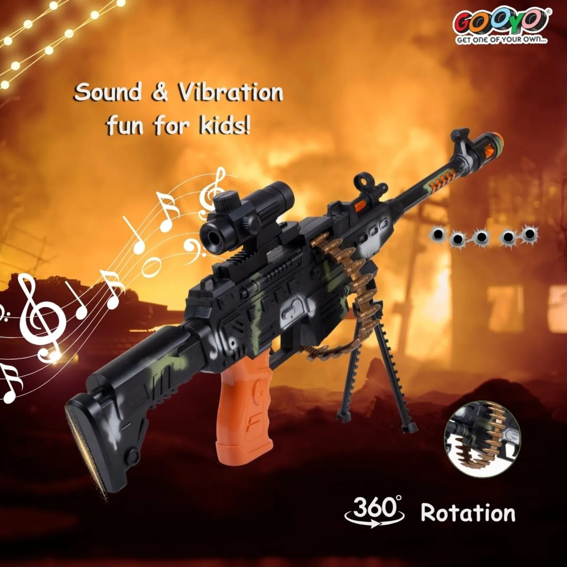 Gooyo GY-8626 Revolving Machine Gun Toy - Best Gifts for Kids