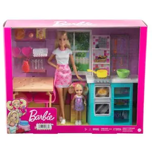 Barbie Doll & Chelsea Baking Playset and Accessories HBX03